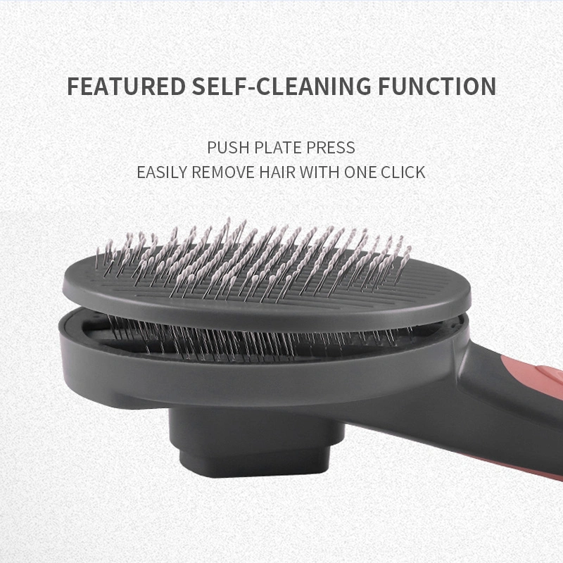 Dogs Cats Brushes Combs Pet Supplies Self Cleaning Slicker Brush Suitable for All Haired Lengths